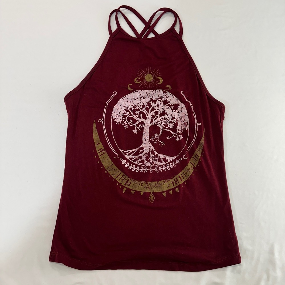 Earthbound‎ Trading Co Tree of Life Celestial Tank Top Women S Strappy Boho